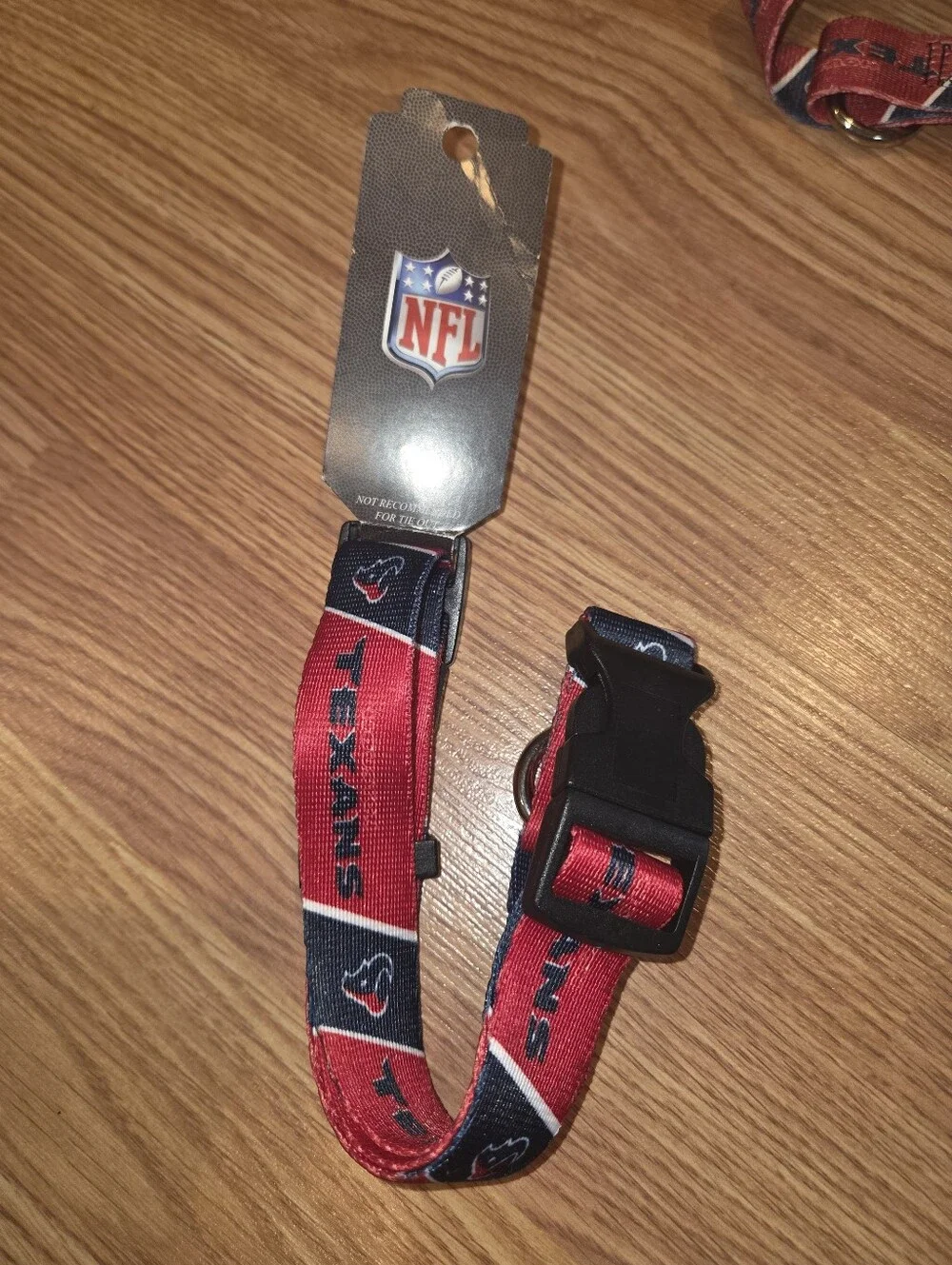 Houston Texans Adjustable Dog Collar S, M, L NFL Football Red Team Logo NWT